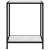 Masă consolă, alb, 60 x 35 x 75 cm, sticlă securizată, 2 image