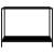Masă consolă, negru, 100 x 35 x 75 cm, sticlă securizată, 2 image