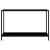 Masă consolă, negru, 120 x 35 x 75 cm, sticlă securizată, 2 image
