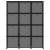 Raft expunere, 12 cuburi + cutii, negru, 103x30x141 cm, textil, 3 image