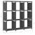Raft expunere 9 cuburi gri 103x30x107,5 cm, material textil, 8 image