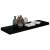 Raft perete suspendat, negru extralucios, 80x23,5x3,8 cm, mdf, 3 image