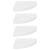 Colțare suspendate, 4 buc., alb extralucios, 35x35x3,8 cm, mdf, 2 image