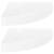 Rafturi colț perete, 2 buc., alb extralucios, 25x25x3,8 cm, mdf, 2 image