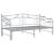 Cadru pat canapea extensibilă, gri, 90x200 cm, metal, 6 image