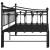 Cadru pat canapea extensibilă, negru, 90x200 cm, metal, 9 image