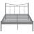 Cadru de pat, gri, 120x200 cm, metal și placaj, 3 image