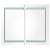 Dulap de baie cu oglindă și led, alb și stejar, 80x12x68 cm, 4 image