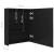 Dulap de baie cu oglindă și led, negru, 50x14x60 cm, 8 image