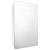 Dulap de baie oglindă și led, alb strălucitor, 60x11x80 cm, 2 image