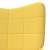 Scaun de relaxare, galben muștar, 62x68,5x96 cm material textil, 5 image