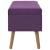 Bancă cu un compartiment de depozitare, violet, 80 cm, catifea, 4 image