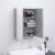 Dulap de baie cu oglindă, gri beton, 60x15x75 cm, mdf