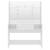 Masă de machiaj cu lumini led, alb lucios, 100x40x135 cm, mdf, 3 image