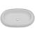 Chiuvetă ovală pentru baie din ceramică, alb, 4 image