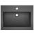 Chiuvetă din granit, negru, 600 x 450 x 120 mm, 3 image