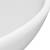 Chiuvetă baie lux, alb mat, 32,5x14 cm, ceramică, rotund, 5 image