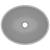 Chiuvetă lux, gri deschis mat, 40x33 cm, ceramică, formă ovală, 4 image