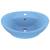 Chiuvetă lux cu preaplin, bleu mat, 58,5x39 cm, ceramică, oval, 2 image