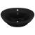 Chiuvetă lux cu preaplin, negru mat, 58,5x39 cm ceramică, oval, 2 image