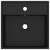 Chiuvetă lux cu preaplin negru mat, 41x41 cm, ceramică, pătrat, 4 image