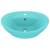 Chiuvetă lux preaplin verde deschis mat 58,5x39cm ceramică oval, 2 image