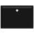 Cădiță de duș dreptunghiulară din abs, negru, 70x100 cm, 5 image