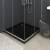 Cădiță de duș pătrată, negru, 80x80 cm, abs