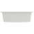 Chiuvetă de bucătărie cu orificiu de preaplin, alb, granit, 5 image