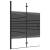 Cabină de duș pliabilă, negru, 100x140 cm, esg, 2 image
