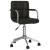 Scaun de birou rotativ, negru, piele ecologică, 2 image