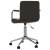 Scaun de birou rotativ, negru, piele ecologică, 6 image
