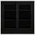Dulap cu ușă glisantă, negru, 90x40x90 cm, oțel, 4 image