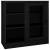 Dulap cu ușă glisantă, negru, 90x40x90 cm, oțel, 7 image