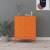 Comodă cu sertare, portocaliu, 80x35x101,5 cm, oțel