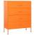 Comodă cu sertare, portocaliu, 80x35x101,5 cm, oțel, 2 image