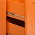 Dulap cu sertare, portocaliu, 80x35x101,5 cm, oțel, 3 image