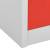 Dulap de vestiar, gri deschis și roșu, 90x45x92,5 cm, oțel, 7 image