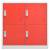 Dulap de vestiar, gri deschis și roșu, 90x45x92,5 cm, oțel, 2 image
