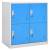 Dulap vestiar, gri deschis și albastru, 90x45x92,5 cm, oțel