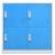 Dulap vestiar, gri deschis și albastru, 90x45x92,5 cm, oțel, 2 image