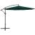 Umbrelă de soare suspendată 3,5 m, verde