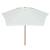 Umbrelă de soare cu stâlp de lemn 270 x 270 cm, alb crem, 4 image