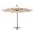 Umbrelă soare suspendată, iluminare led, stâlp metalic 300 cm, 7 image