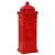 Cutie poștală stâlp, aluminiu, stil vintage, inoxidabil, roșu, 2 image