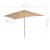Umbrelă de soare, exterior, stâlp lemn, 200x300 cm, gri taupe, 7 image