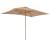 Umbrelă de soare, exterior, stâlp lemn, 200x300 cm, gri taupe, 5 image