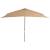 Umbrelă de soare, exterior, stâlp lemn, 200x300 cm, gri taupe, 4 image