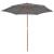 Umbrelă de soare de exterior, stâlp din lemn, antracit, 270 cm, 3 image