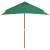 Umbrelă de soare, exterior, stâlp lemn, 150x200 cm, verde, 4 image